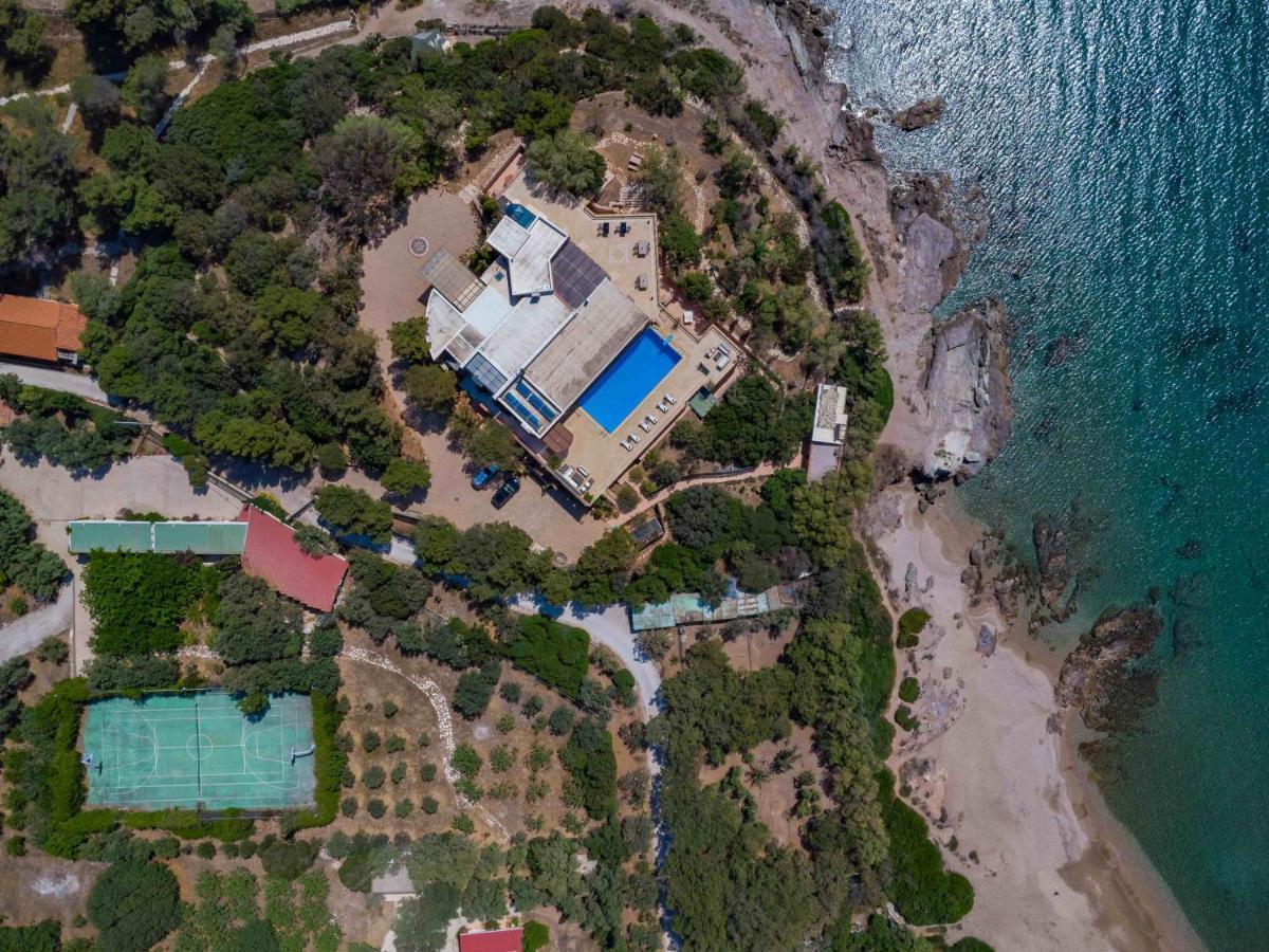 Black Diamond Beachfront Pool Villa Pasithea In Sounio, Athens Sounion Exterior foto